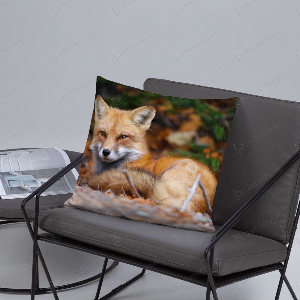 Coussin 18x18 Renard roux 1 CS-1818-030