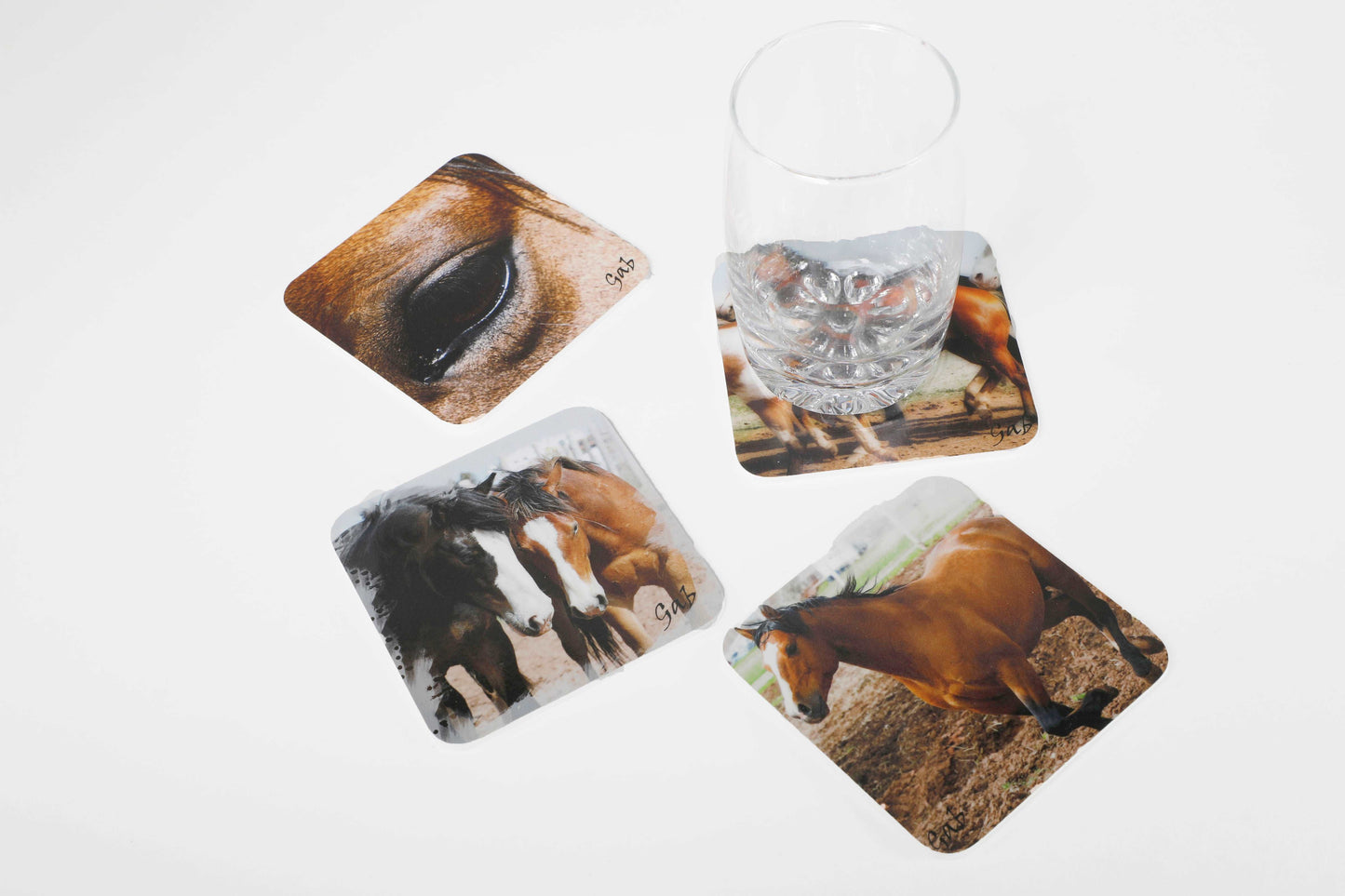 Ensemble de sous verres thématique Chevaux