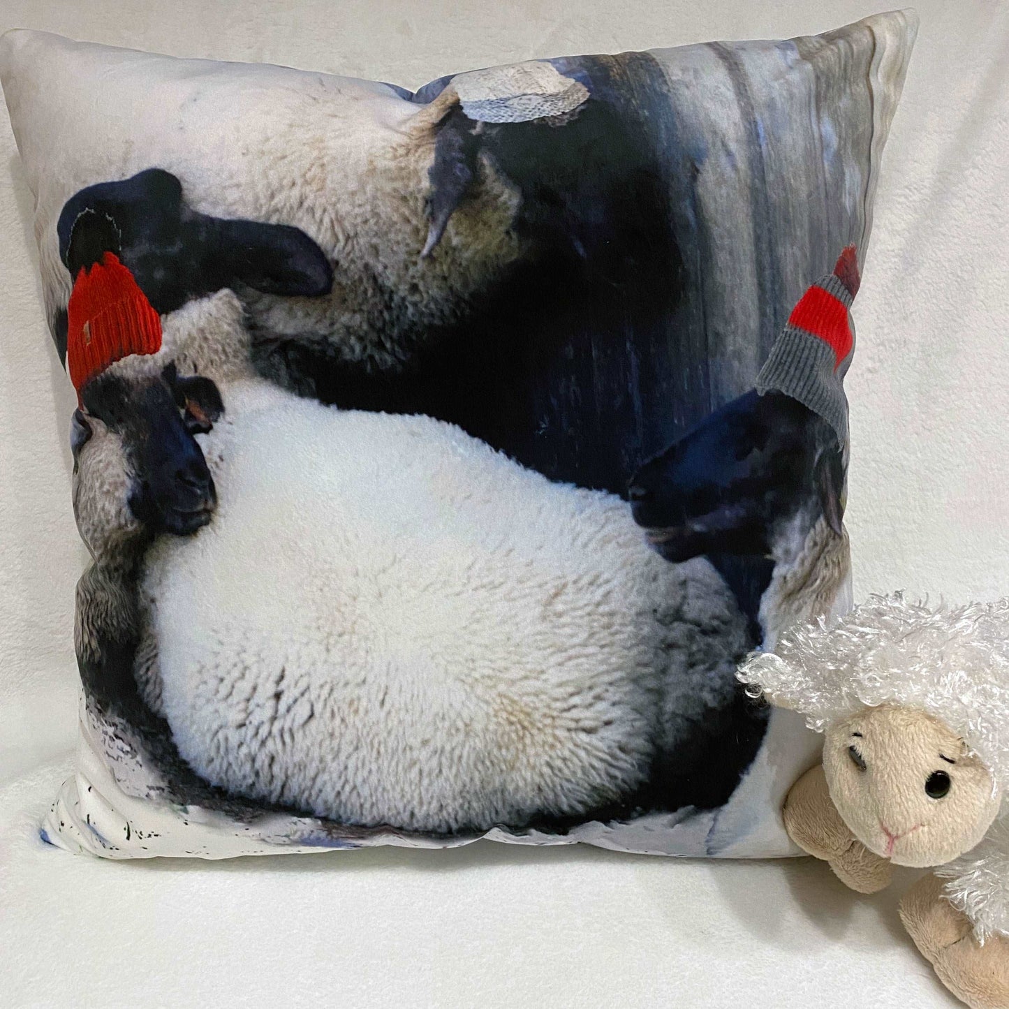 Coussins 18x18 de Noel Moutons 1 CS-1818-N007