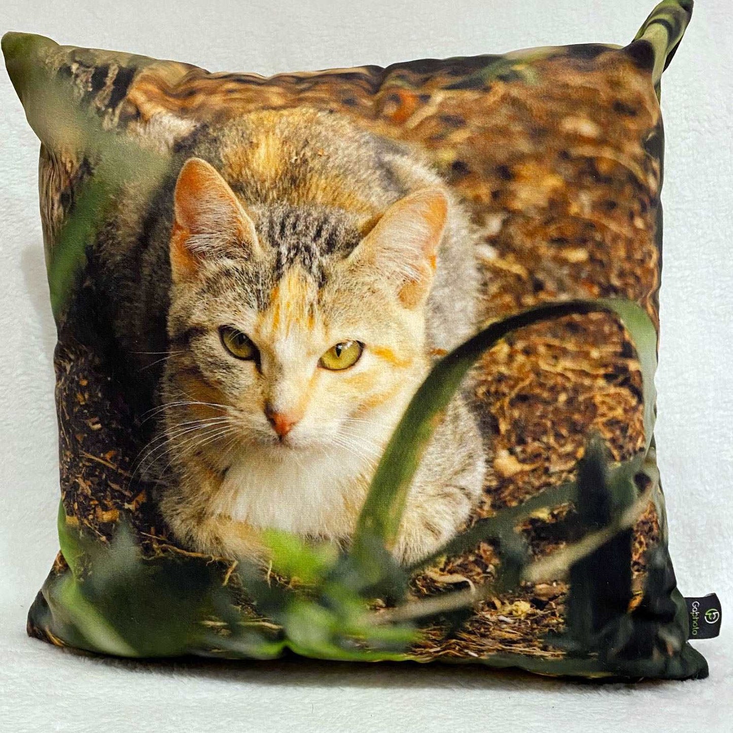 Coussin 14x14 Chat couché CS-1414-003