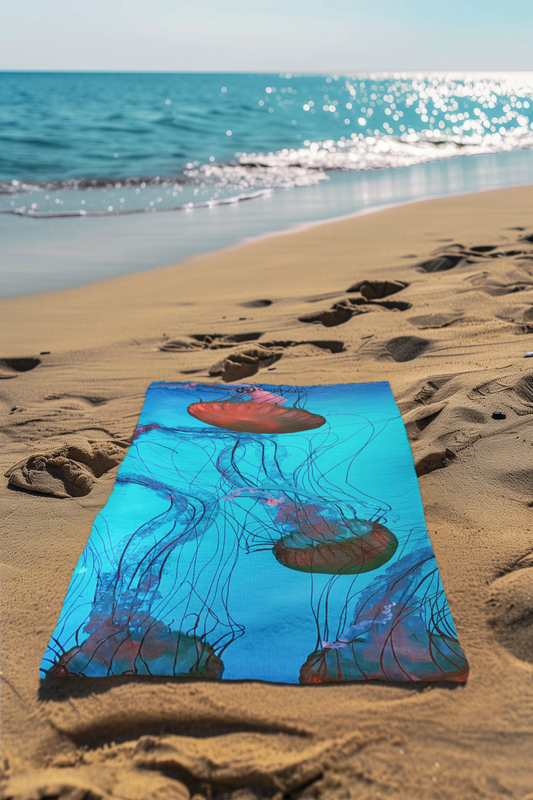 Serviette de Plage Méduses