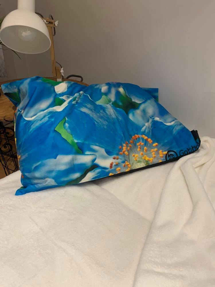 Gabphoto Taie oreiller Pavots bleus 1c