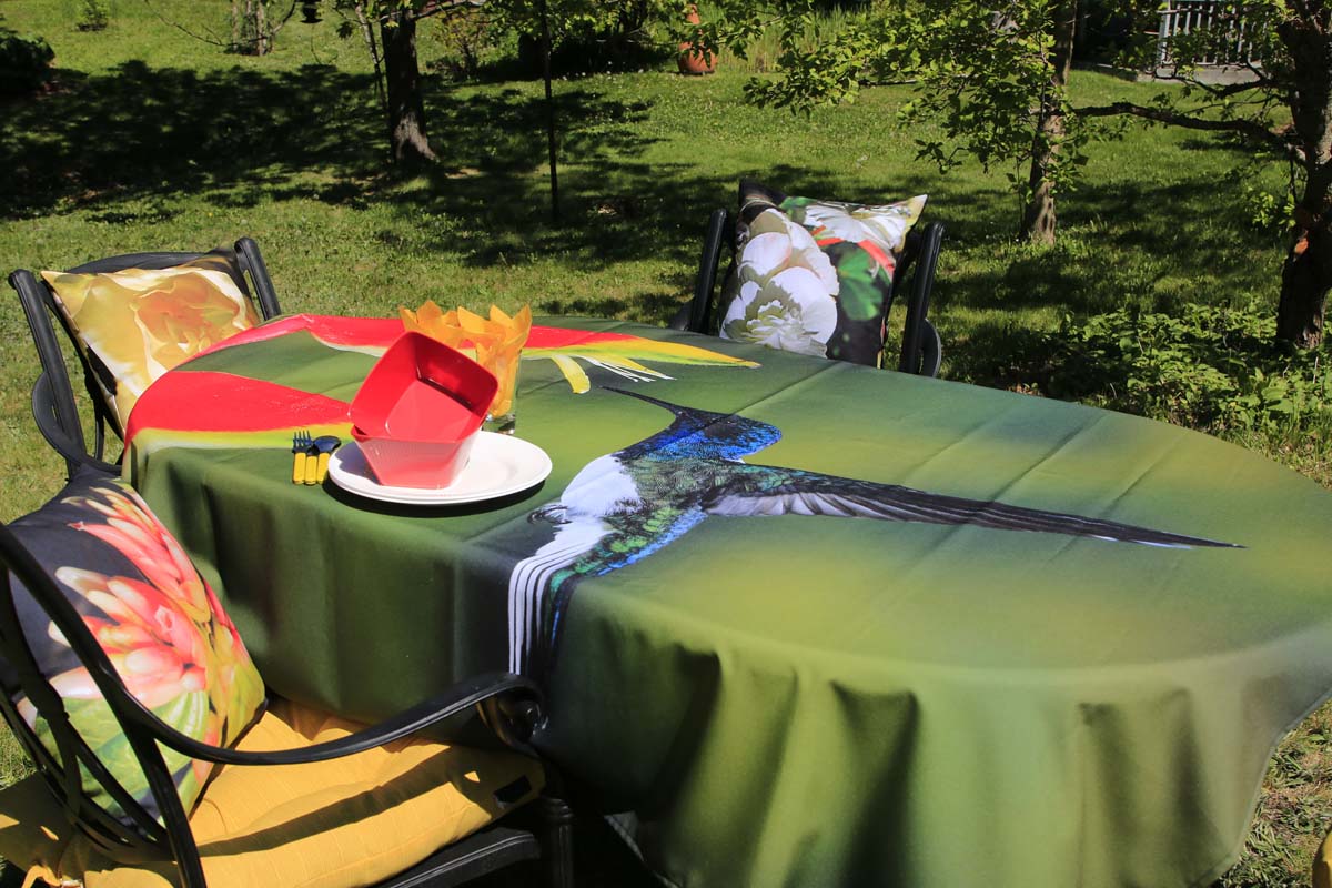 Nappe Gabphoto Colibri bleu et vert 1a