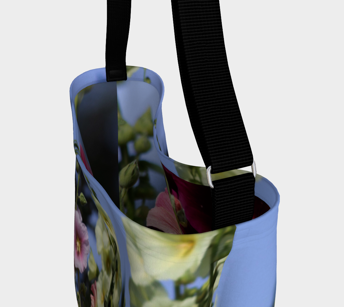 Gabphoto Sac Néoprène Roses trémières 1c