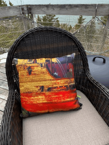 Outdoor cushions Wreck orange 18x18 CV-1818-063