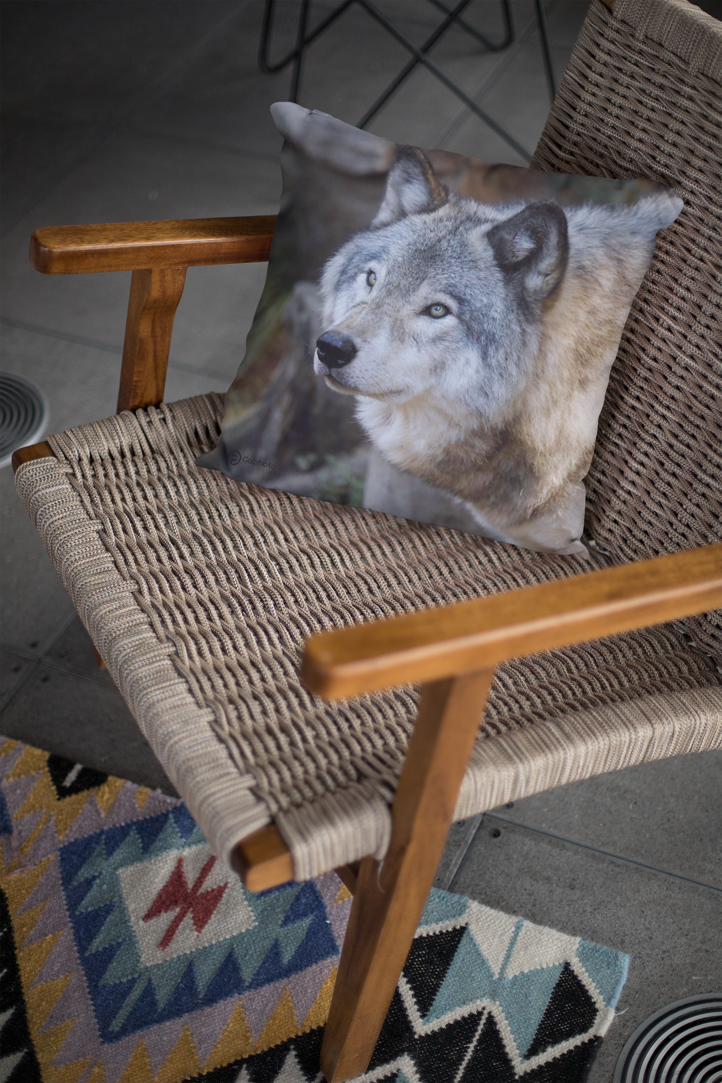 Cushion 18x18 Gray Wolf CS-1818-024