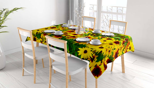 Red and yellow Rudbeckia tablecloths NP-035