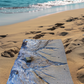 Serviette de Plage Roches sous l'eau/Vagues sur rivage