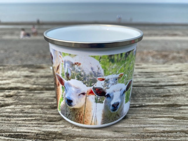 Tasse en métal TA-021 Moutons