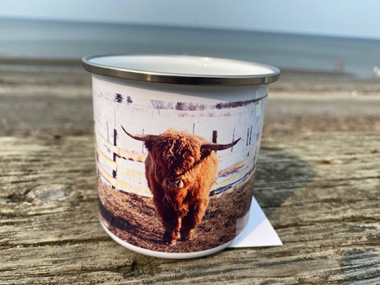 Tasse en métal TA-025 Boeuf Highland