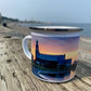 Tasse en métal TA-029 Baie de Ste Luce coucher de soleil