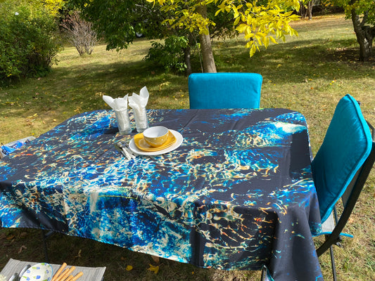 Seabed Tablecloths (blue variant) NP-018